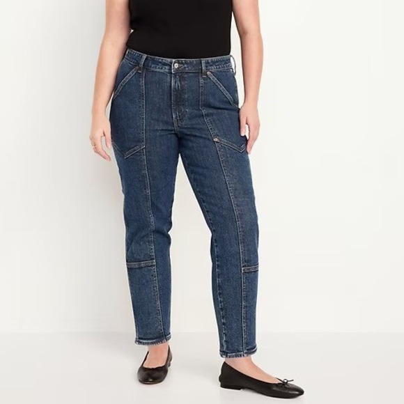 Old Navy Denim - NWT Old Navy High-Waisted OG Straight Utility Jeans Blue Denim Plus Size 16